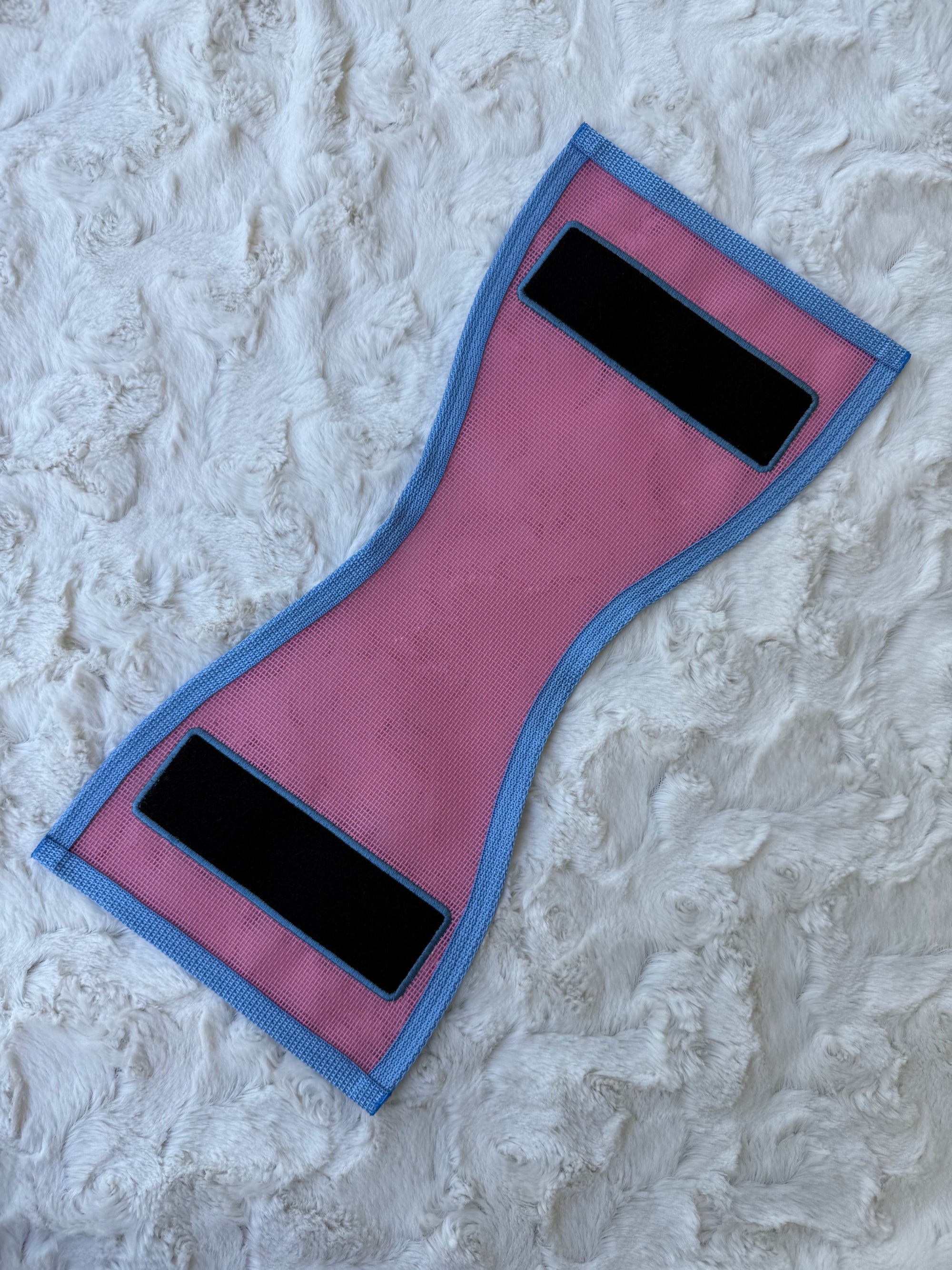 17" Pink and Blue Mesh Vest - Velcro Spots