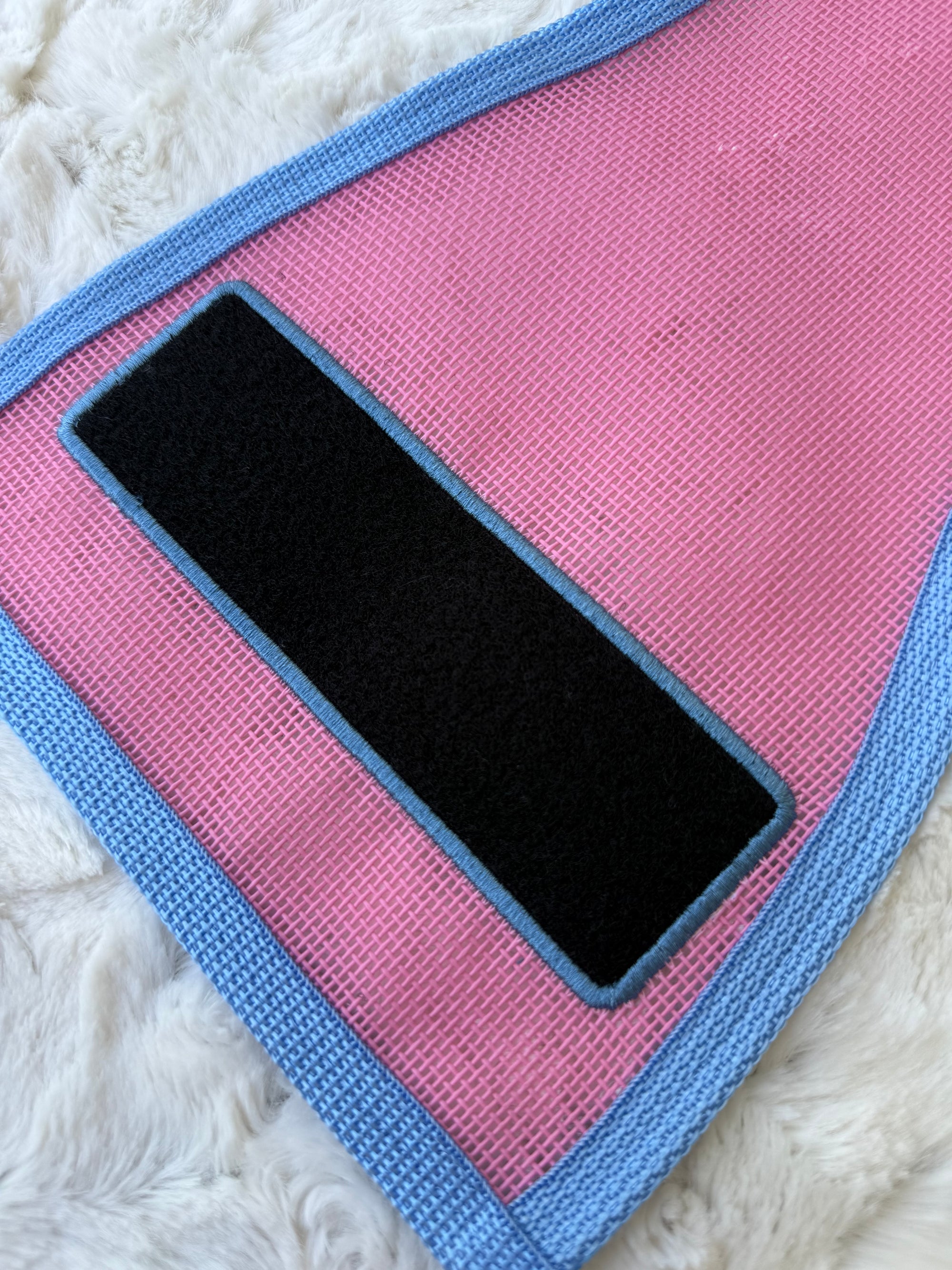 17" Pink and Blue Mesh Vest - Velcro Spots