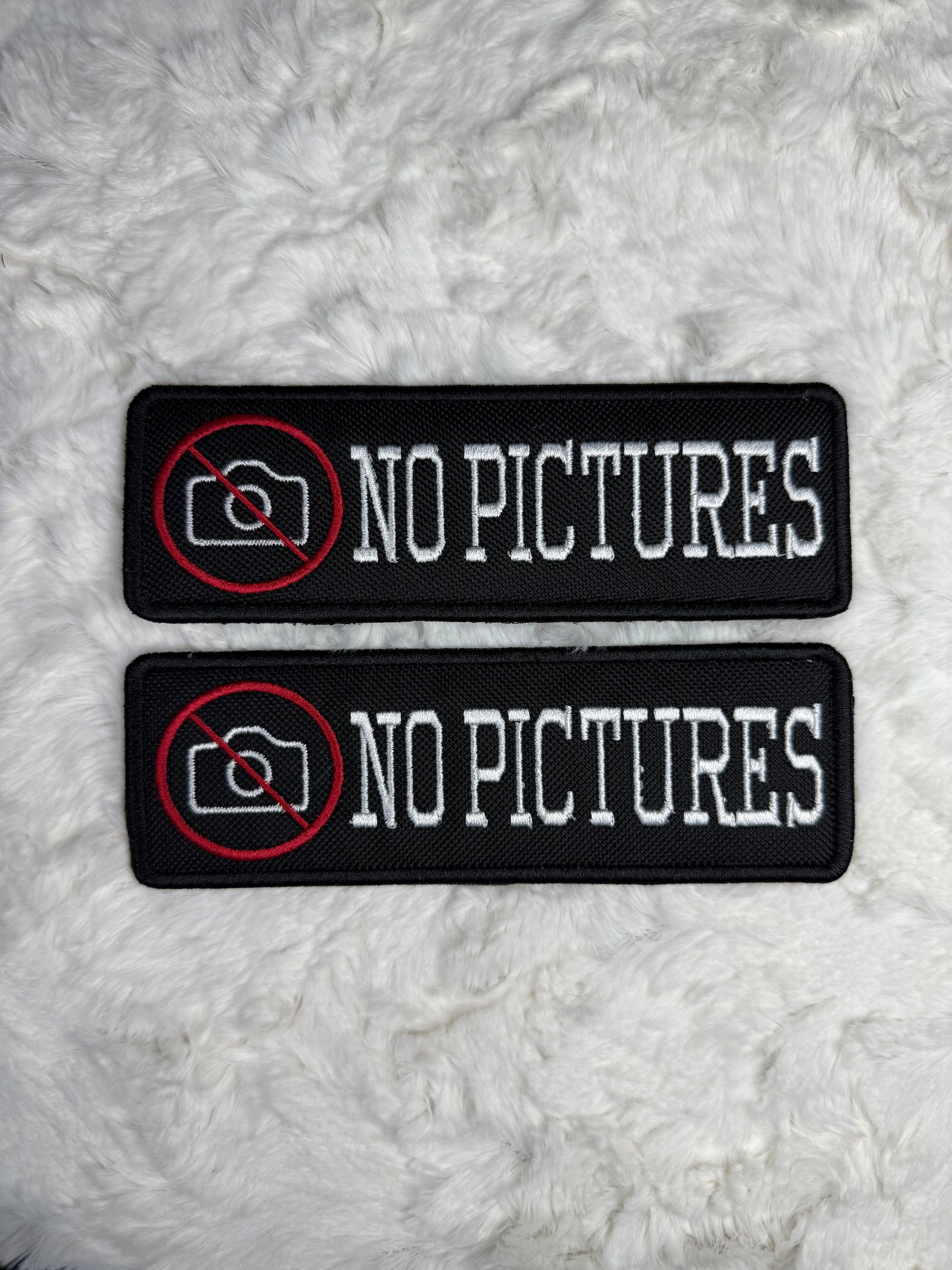 "No pictures" with symbol