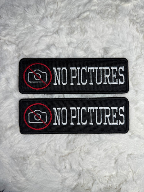 "No pictures" with symbol