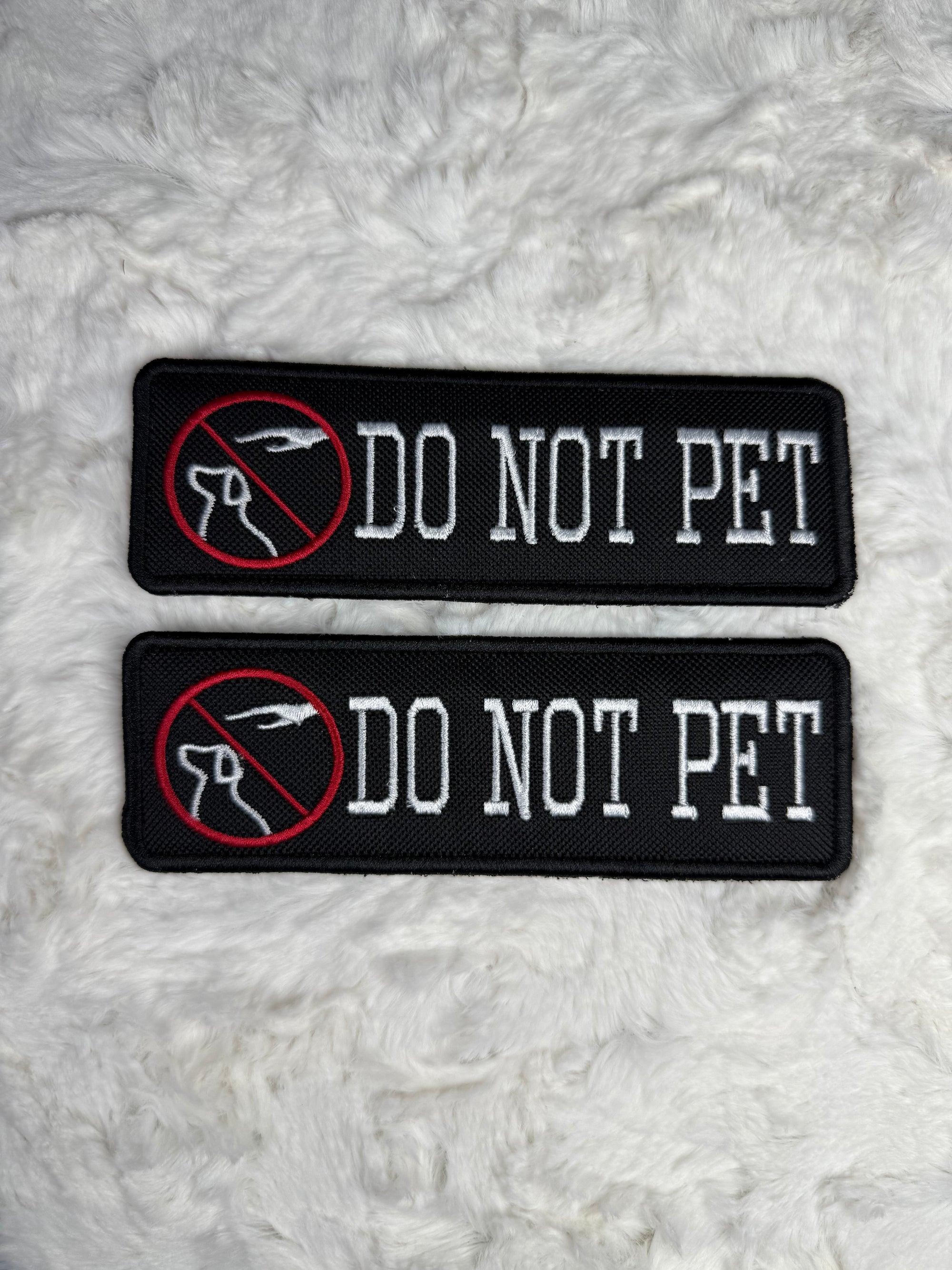 "Do not pet" with symbol