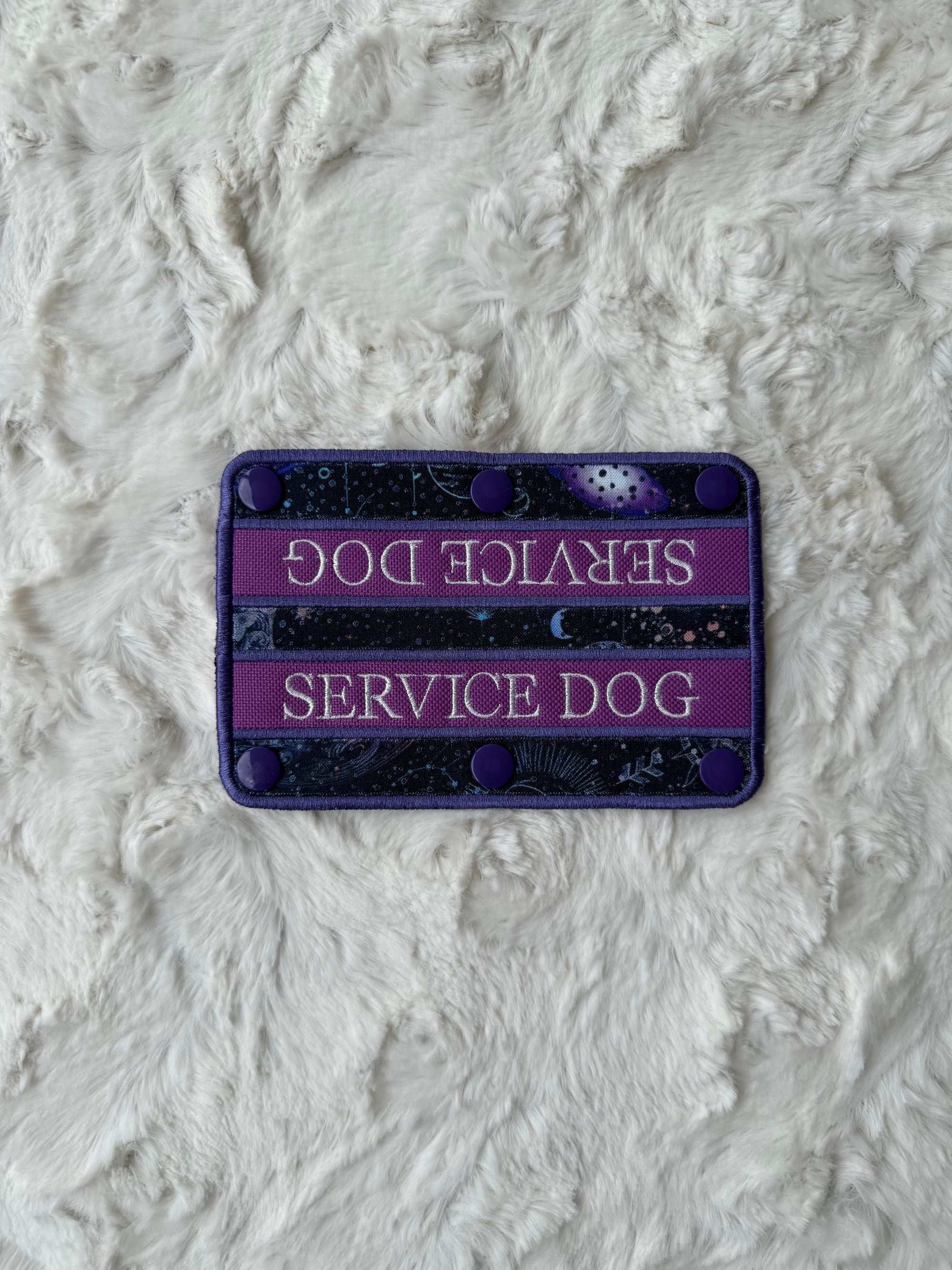 2x6" Service Dog Orchid Wrap - SNAPS