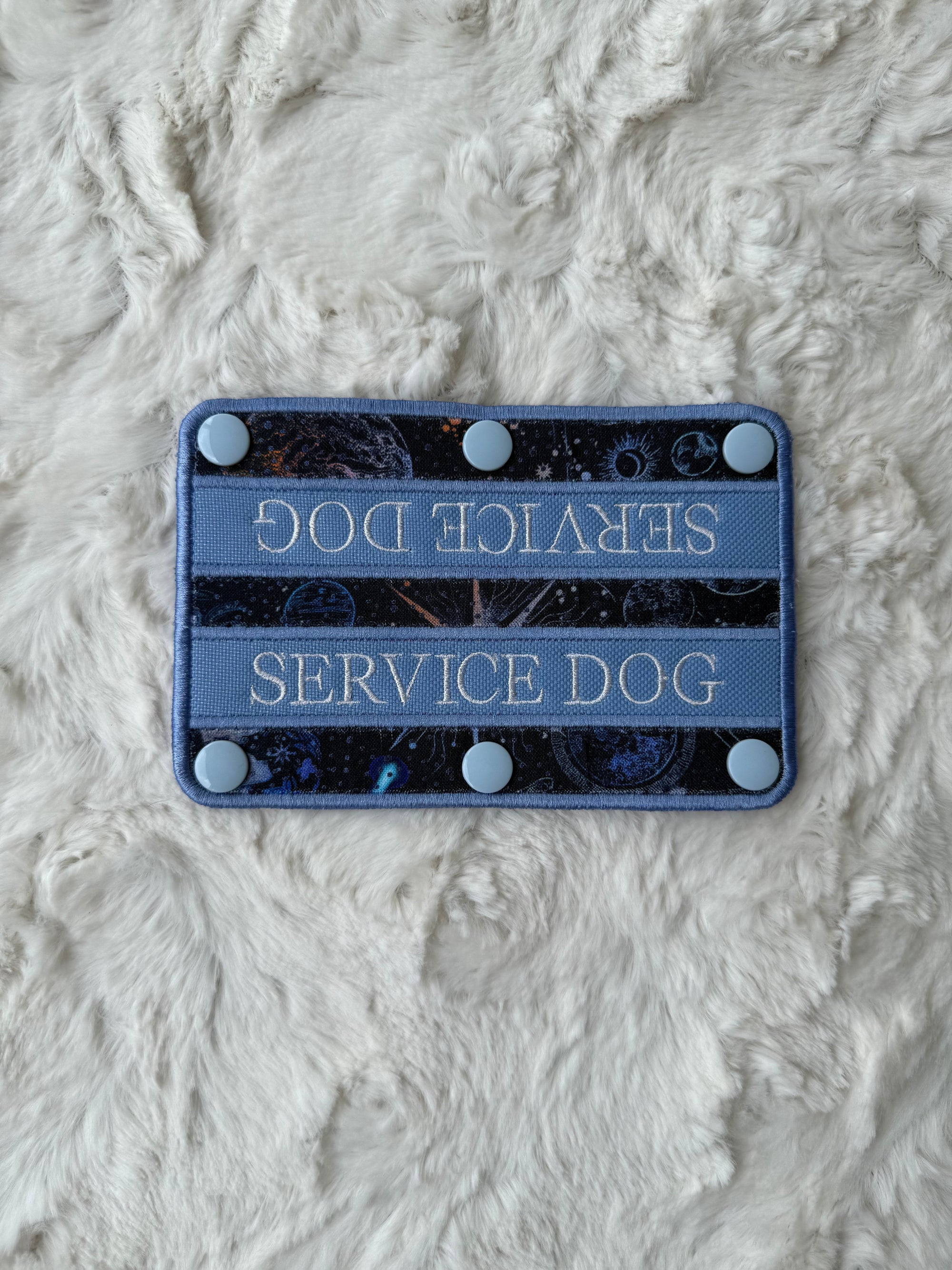 2x6" Service Dog Periwinkle Wrap - SNAPS